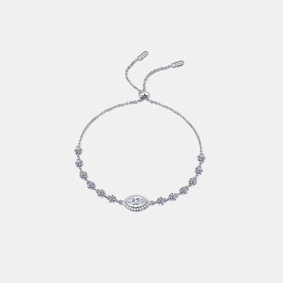 1 Carat Moissanite 925 Sterling Silver Bracelet