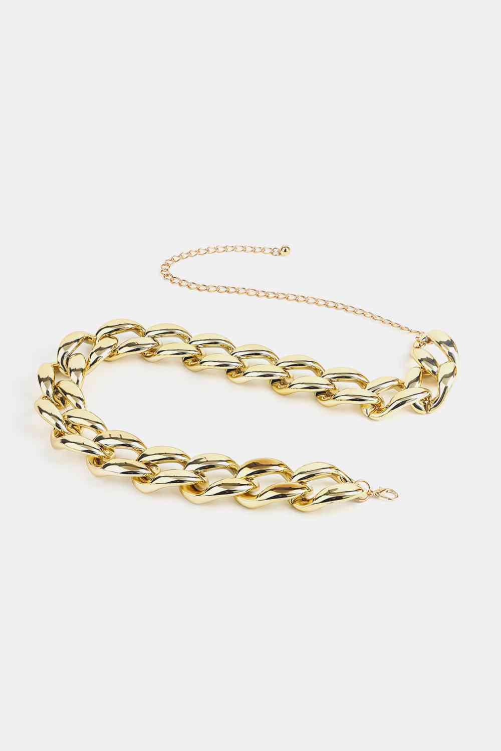 1.2" Width Acrylic Curb Chain Belt