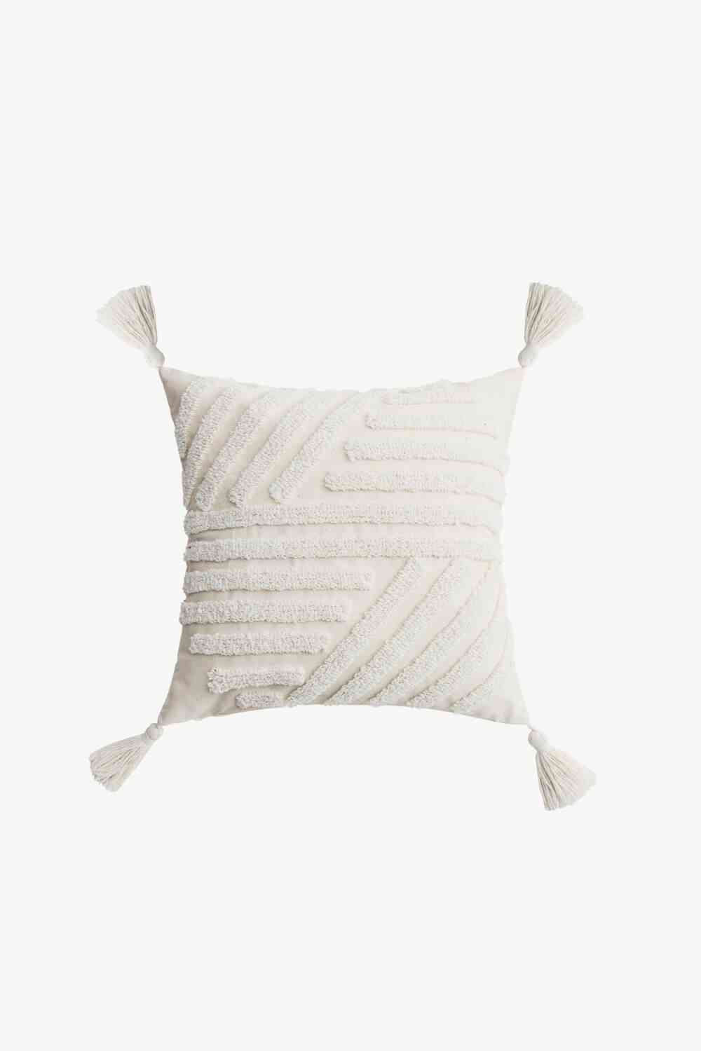 Textured Decorative Throw Pillow Case