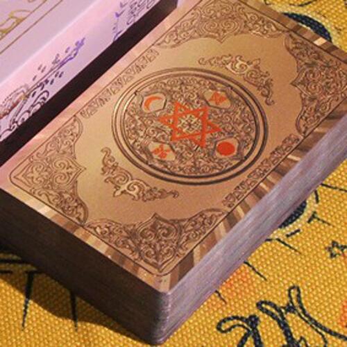 80-Card Gold Foil PVC Plastic Tarot Cards With Guidebook & Box