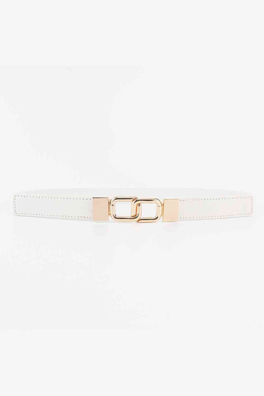 Geometric Double Buckle Elastic Belt