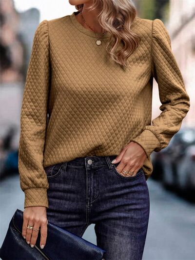 Round Neck Long Sleeve Sweatshirt